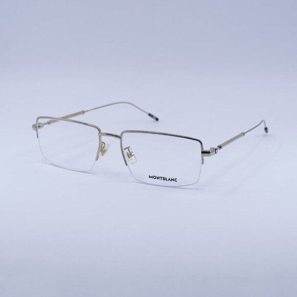 🕶️ New Montblanc MB0113O 004 Eyeglasses - Gold Frame 58mm - Picture 5 of 10